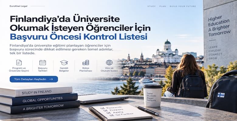 Finlandiya’da Üniversite Okumak İsteyen Öğrenciler İçin Başvuru Öncesi Kontrol Listesi
